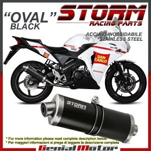 tVXe Xg[ by Mivv }t[ I[o Nero inox z_ Cbr 125 R 2015 15p Full System Storm by Mivv Muffler Oval Nero inox for Honda Cbr 125 R 2015 15
