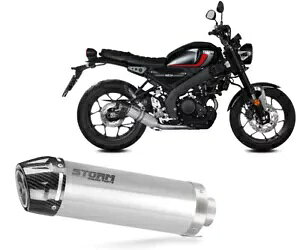 Exhaust Storm by Mivv }t[ GP X`[ J[{Jbvt}n XSR 125 2022 - 2024 Exhaust Storm by Mivv Muffler GP Steel with carbon cupYamaha XSR 125 2022 - 2024