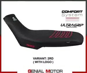 ThJo[ Boras Comf system bh{S T.I.AvA gDAO660 2021-2023- Saddle cover Boras Comf system red + logo T.I. Aprilia Tuareg660 2021-2023-