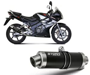 tVXeXg[ by Mivv }t[I[o Nero inox z_ Cbr 125 R 2011 - 2016 Full System Storm by Mivv Muffler Oval Nero inox for Honda Cbr 125 R 2011 - 2016