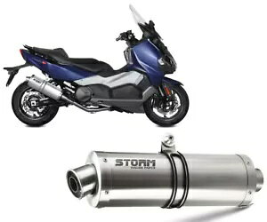 �t���G�L�]�[�X�g�X�g�[�� By Mivv �I�[�o���X�e�����X�X�`�[�� Sym Maxsym 2020 - 2021 Full Exhaust Storm By Mivv Oval Stainless Steel Sym Maxsym 2020 - 2021 �y���s�A���i�z
