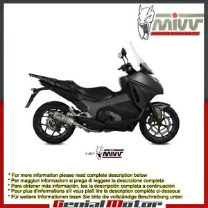 Mivv rC}t[ I[o `^ J[{Lbvt z_ CeO 750 2016 - 2018 Mivv Exhaust Muffler Oval Titanium With Carbon Cap Honda Integra 750 2016 - 2018