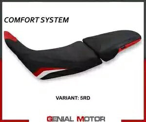 ThJo[ Vinh Comf VXe bh RD+S T.I.z_ AtJcC 1100 2020 -2023- Saddle cover Vinh Comf system red RD + logo T.I. Honda Africa Twin 1100 2020 -2023-