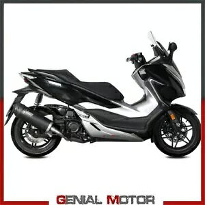 rC}t[ Mivv [o[ X`[ ubN z_ tHc@ 300 2018 - 2020 Exhaust Muffler Mivv Mover Steel Black Honda Forza 300 2018 - 2020
