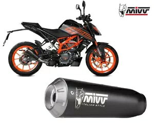 Mivv }t[ XbvI GL][Xg X-M1 ubNCmbNX ubNJbg KTM 390 DUKE 2021 - 2023 Mivv Muffler slip-on exhaust X-M1 Black Inox black kat KTM 390 DUKE 2021 - 2023