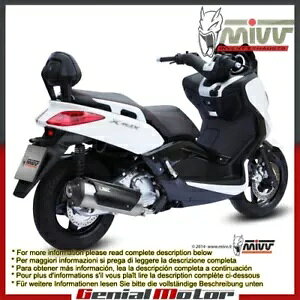 Mivv FSGL][Xg A[o X`[ }n X-Max 250 2006 - 2016 p Mivv Approved Complete Exhaust Urban Steel for Yamaha X-Max 250 2006 - 2016