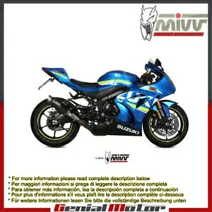 Mivv エキゾーストマフラー GP PRO ブラック ステンレススチール スズキ GSX-R 1000 2017 - 2018 Mivv Exhaust Muffler GP PRO Black Stainless Steel Suzuki Gsx-R 1000 2017 - 2018