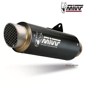 Mivv GL][Xg}t[ GP PRO Black Inox black kat KAWASAKI NINJA 125 2019 - 2024 Mivv Exhaust Muffler GP PRO Black Inox black kat KAWASAKI NINJA 125 2019 - 2024