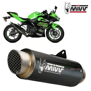 Mivv GL][Xg}t[ GP PRO Black Inox black kat KAWASAKI NINJA 400 2018 - 2020 Mivv Exhaust Muffler GP PRO Black Inox black kat KAWASAKI NINJA 400 2018 - 2020