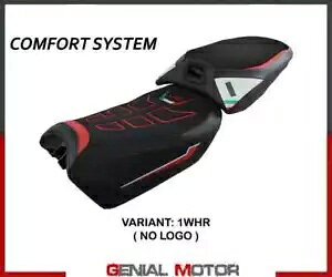 ThJo[ Meknes Comf VXe zCgbh WHR T.I.Ducati Multistrada V4 2022-2023- Saddle cover Meknes Comf system white-red WHR T.I.Ducati Multistrada V4 2022-2023-