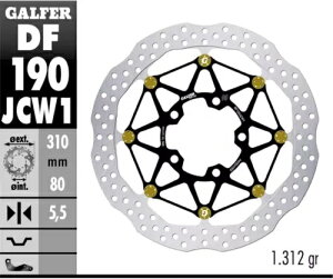 Galfer �t�����g �u���[�L �f�B�X�N WAVE FLTEC RAC 310X5.5 KAWASAKI VERSYS 1000 G TOUR 2017 Galfer Front Brake Disc WAVE FLTEC RAC 310X5.5 KAWASAKI VERSYS 1000 G TOUR 2017