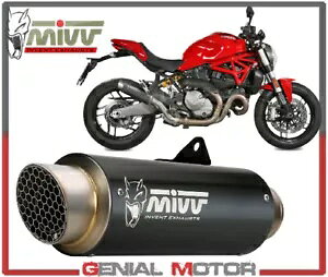 Mivv rC}t[ GP v ubN X`[ ubN hDJeB X^[ 821 2019 19p Mivv Exhaust Muffler Gp Pro Black Steel Black for DUCATI MONSTER 821 2019 19