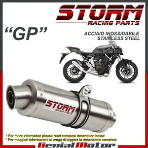 tVXeXg[ by Mivv }t[ GP X`[Rv[g }n Mt-07 2014 14 Full System Storm by Mivv Muffler Gp Steel Complete for Yamaha Mt-07 2014 14