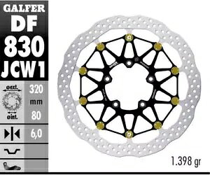 Galfer �t�����g �u���[�L �f�B�X�N WAVE FLOATECH Racing 320X5.5 MV AGUSTA TURISMO VELO 2014 Galfer Front Brake Disc WAVE FLOATECH RACING 320X5.5 MV AGUSTA TURISMO VELO 2014 �y���s�A���i�z