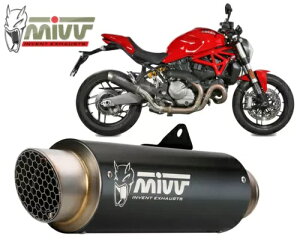 Mivv rC}t[ GP v ubN X`[ ubN hDJeB X^[ 821 2018 - 2020 p Mivv Exhaust Muffler Gp Pro Black Steel Black for DUCATI MONSTER 821 2018 - 2020