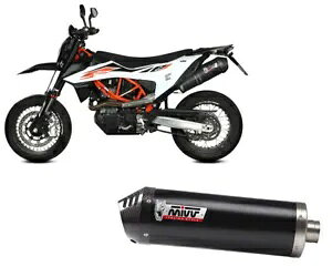 �r�C�T�C�����T�[ MIVV �I�[�o�� Nero+ �J�[�{���L���b�v�t�� KTM 690 SMC R 2020 - 2023 Exhaust Silencer MIVV OVAL Nero+WITH CARBON CAP for KTM 690 SMC R 2020 - 2023 �y���s�A���i�z