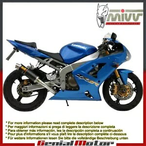 Mivv rC}t[ GP J[{t@Co[ Kawasaki Zx-6 Rr 2003 - 2004p Mivv Exhaust Muffler GP Carbon Fiber for Kawasaki Zx-6 Rr 2003 - 2004