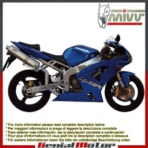 Mivv rC}t[ I[o `^ nC JTL Zx-6 Rr 2003 - 2004p Mivv Exhaust Muffler Oval Titanium High for Kawasaki Zx-6 Rr 2003 - 2004