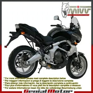 Mivv rC}t[ I[o J[{t@Co[ Kawasaki Versys 650 2006 - 2014 p Mivv Exhaust Muffler Oval Carbon Fiber for Kawasaki Versys 650 2006 - 2014