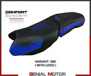 ThJo[ p[X Rt VXe u[ BE + S T.I. BMW R 1250 GS Ahx`[ 2019-2023- Saddle Cover Perth Comf System Blue BE + Logo T.I. BMW R 1250 GS Adventure 2019-2023-