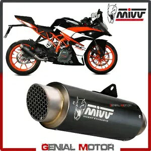 Mivv rC}t[ GP PRO ubNCmbNX ubNLbg KTM RC 390 2017 - 2019p Mivv Exhaust Muffler GP PRO Black Inox black kat for KTM RC 390 2017 - 2019