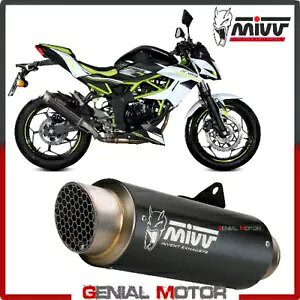 Mivv rC}t[ GP PRO ubNCmbNX ubNLbg JTL Z 125 2019 - 2024p Mivv Exhaust Muffler GP PRO Black Inox black kat for KAWASAKI Z 125 2019 - 2024