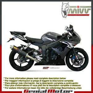 Mivv rC}t[ I[o J[{t@Co[ }n YZF 600 R6 2003 - 2005p Mivv Exhaust Muffler Oval Carbon Fiber for Yamaha Yzf 600 R6 2003 - 2005