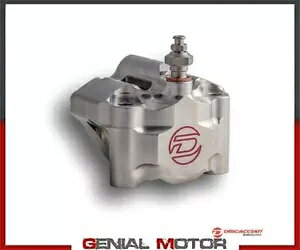 MOTO3 2 sXg WA Lp[ DISCACCIATI pbh (Ԋu 60mm ܂) zɎ_Vo[ MOTO3 2 Piston Radial Caliper DISCACCIATI Pads Incl Spacing 60mm Anodi SILVER