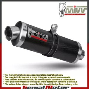 Mivv rC}t[ I[o J[{t@Co[ Kawasaki Zx-10 R 2004 - 2005p Mivv Exhaust Muffler Oval Carbon Fiber for Kawasaki Zx-10 R 2004 - 2005