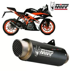 Mivv rC}t[ GP PRO ubNCmbNX ubNLbg KTM RC 390 2017 - 2020p Mivv Exhaust Muffler GP PRO Black Inox black kat for KTM RC 390 2017 - 2020