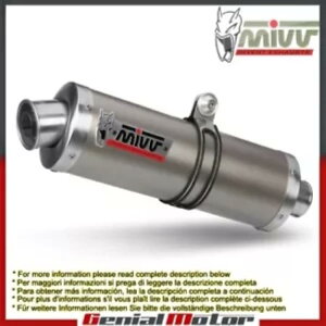 Mivv rC}t[ I[o `^ XYL GSX-R 750 1996 - 2000p Mivv Exhaust Muffler Oval Titanium for Suzuki Gsx-R 750 1996 - 2000