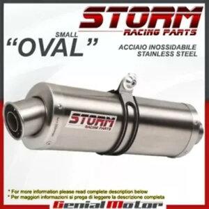 rCXg[ by Mivv }t[ I[oX`[ XYL Sv 650 2015 15p Exhaust Storm by Mivv Muffler Oval Steel for Suzuki Sv 650 2015 15