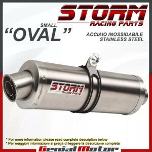 rCXg[ by Mivv }t[ I[oX`[ XYL Sv 650 2012 12p Exhaust Storm by Mivv Muffler Oval Steel for Suzuki Sv 650 2012 12