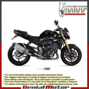 Mivv rC}t[ Xs[hGbW XeXX`[ }n Fz8 Fazer 8 2010 - 2016 Mivv Exhaust Muffler Speed Edge Stainless Steel Yamaha Fz8 Fazer 8 2010 - 2016