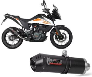 �r�C�T�C�����T�[ MIVV �I�[�o�� �J�[�{���L���b�v�t�� KTM 390 ADVENTURE 2020 - 2023�p Exhaust Silencer MIVV OVAL WITH CARBON CAP for KTM 390 ADVENTURE 2020 - 2023 �y���s�A���i�z
