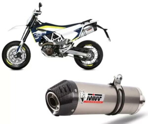 �G�L�]�[�X�g�^�[�~�i�� MIVV OVAL �`�^��+�J�[�{���L���b�v HUSQVARNA 701 ENDURO/SM 2017-2020 Exhaust terminal MIVV OVAL Titanium+CARBON CAP HUSQVARNA 701 ENDURO/SM 2017-2020 �y���s�A���i�z