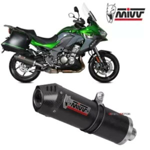 Mivv GL][Xg}t[ I[oJ[{ J[{LbvJbg KAWASAKI VERSYS 1000 2019 - 2023 Mivv Exhaust Muffler Oval Carbon Carbon Cap kat KAWASAKI VERSYS 1000 2019 - 2023