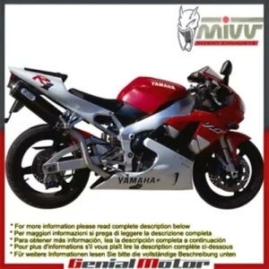 Mivv rC}t[ I[o J[{t@Co[ nC }n YZF 1000 R1 1998 - 2001p Mivv Exhaust Muffler Oval Carbon Fiber High for Yamaha Yzf 1000 R1 1998 - 2001