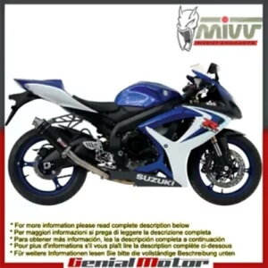 Mivv rC}t[ GP J[{t@Co[XYL Gsx-R 750 2006 - 2007 Mivv Exhaust Muffler GP Carbon Fiber High for Suzuki Gsx-R 750 2006 - 2007