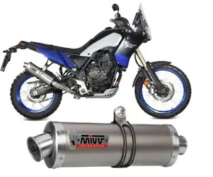 GL][Xg}t[ Mivv I[o `^ }n el 700 2019 - 2024 Exhaust Muffler Mivv OVAL Titanium YAMAHA T?n?r? 700 2019 - 2024