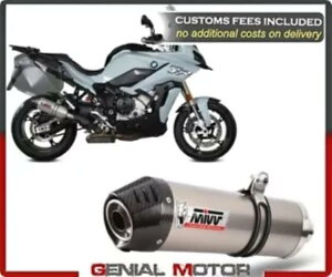 �r�C�^�[�~�i�� MIVV �I�[�o�� �`�^�� + �J�[�{���L���b�v�t�� BMW S 1000 XR 2020-2022 Exhaust terminal MIVV OVAL Titanium+WITH CARBON CAP for BMW S 1000 XR 2020-2022 �y���s�A���i�z