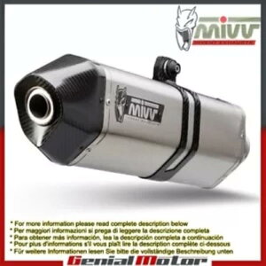 Mivv rC}t[ Xs[hGbW XeXX`[ Kawasaki Zx-6 R 636 2013 - 2016 Mivv Exhaust Muffler Speed Edge Stainless Steel Kawasaki Zx-6 R 636 2013 - 2016