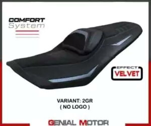ThJo[ V[gJo[ Kiko Comf VXe O[TCY T.I.}n T-Max 560 2022-2023- Saddle cover seat cover Kiko Comf system grey size T.I. Yamaha T-Max 560 2022-2023-
