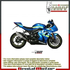 Mivv rC}t[ GP PRO `^ XYL Gsx-R 1000 2017 - 2018p Mivv Exhaust Muffler GP PRO Titanium for Suzuki Gsx-R 1000 2017 - 2018