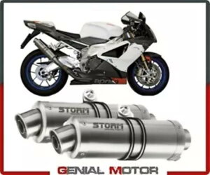 Mivv マフラー GP スチール製エキゾーストストーム アプリリア RSV 1000 2004 - 2008用 Exhaust Storm by Mivv Mufflers Gp Steel for Aprilia Rsv 1000 2004 - 2008