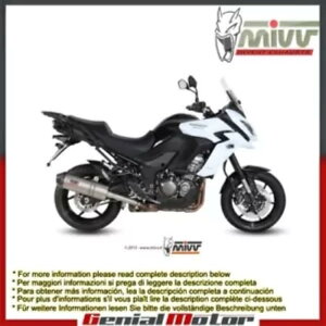 Mivv rC}t[ I[o `^ J[{ Lbv Kawasaki Versys 1000 2015 - 2018 Mivv Exhaust Muffler Oval Titanium Carbon Cap Kawasaki Versys 1000 2015 - 2018