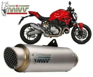 Mivv rC}t[ GP PRO `^ DUCATI MONSTER 1200 2017 - 2021 p Mivv Exhaust Muffler GP PRO Titanium for DUCATI MONSTER 1200 2017 - 2021