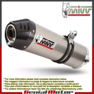 Mivv rC}t[ I[o `^ J[{Lbvt XYL GSX 650 F 2008 - 2015 Mivv Exhaust Muffler Oval Titanium With Carbon Cap Suzuki Gsx 650 F 2008 - 2015