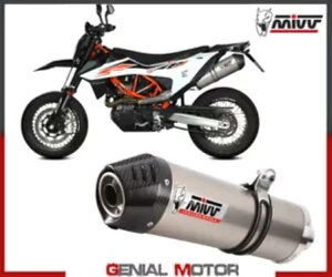 Mivv }t[ XbvI GL][Xg I[o `^ J[{ Lbv KTM 690 SMC R 2020 2021 Mivv Muffler slip-on exhaust OVAL Titanium carbon cap KTM 690 SMC R 2020 2021
