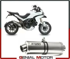Ducati Multistrada 1200 2011 11 �p Mivv �}�t���[ GP �X�`�[���ɂ��r�C�X�g�[�� Exhaust Storm by Mivv Muffler Gp Steel for Ducati Multistrada 1200 2011 11 �y���s�A���i�z